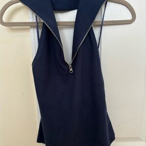 Maeve Anthropologie Halter Top in Blue